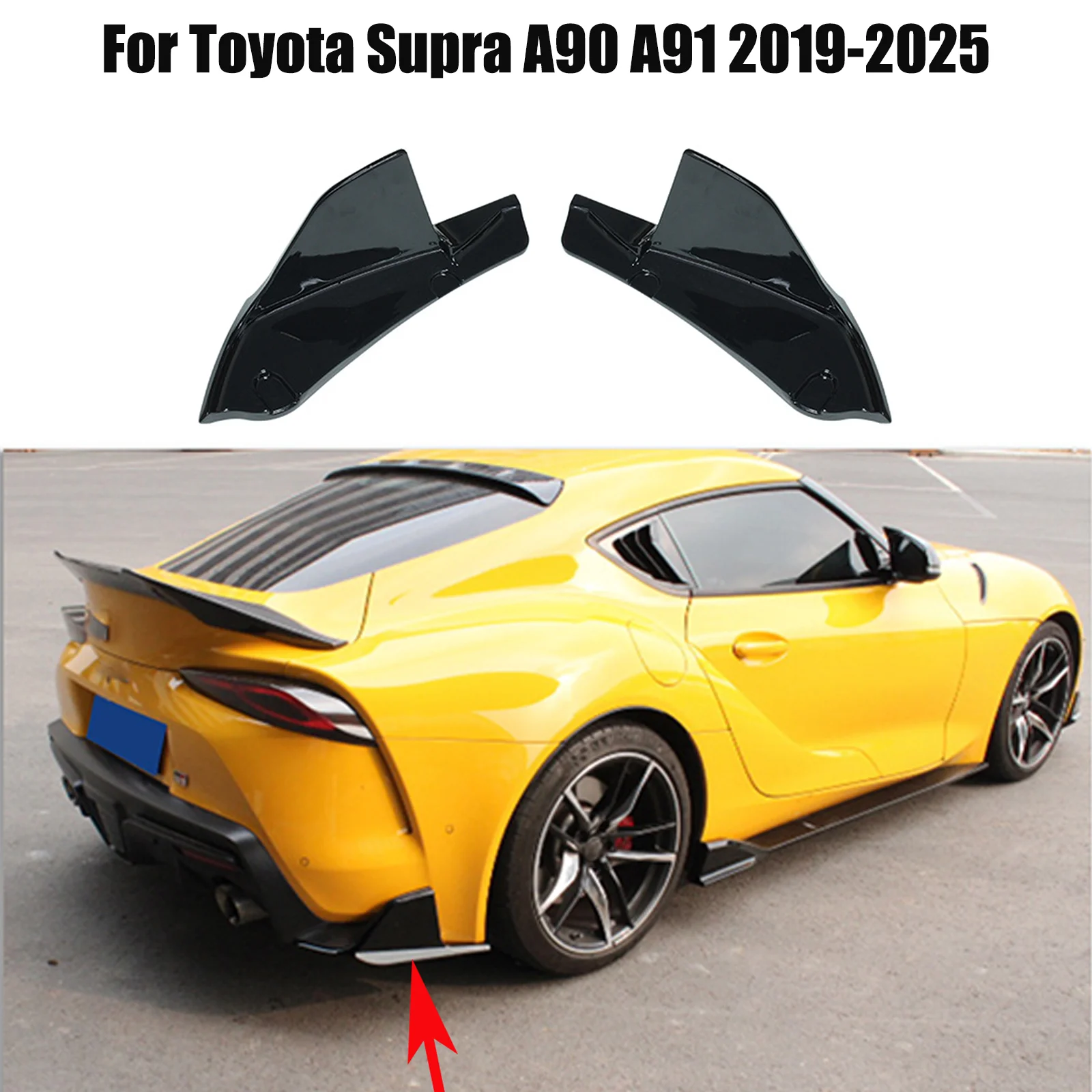 Rear Bumper Corners Body Kit Extension Car Accessories Impact Protection For Toyota Supra A90 A91 2019-2025 Carbon Fiber Look
Rear Bumper Corners Body Kit Extension Car Accessories Impact Protection For Toyota Supra A90 A91 2019-2025 Carbon Fiber Look