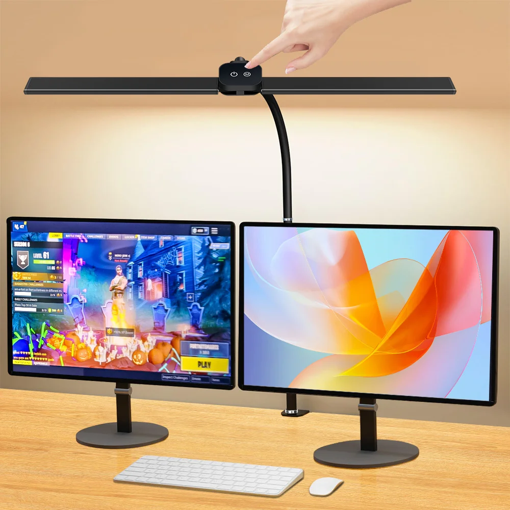 Touch Control LED Desk Lamp with Clamp, Eye-Caring Clip on Lights for Home Office, Dimmable Swing Arm Architect Task Table Lamps
Touch Control LED Desk Lamp with Clamp, Eye-Caring Clip on Lights for Home Office, Dimmable Swing Arm Architect Task Table Lamps
