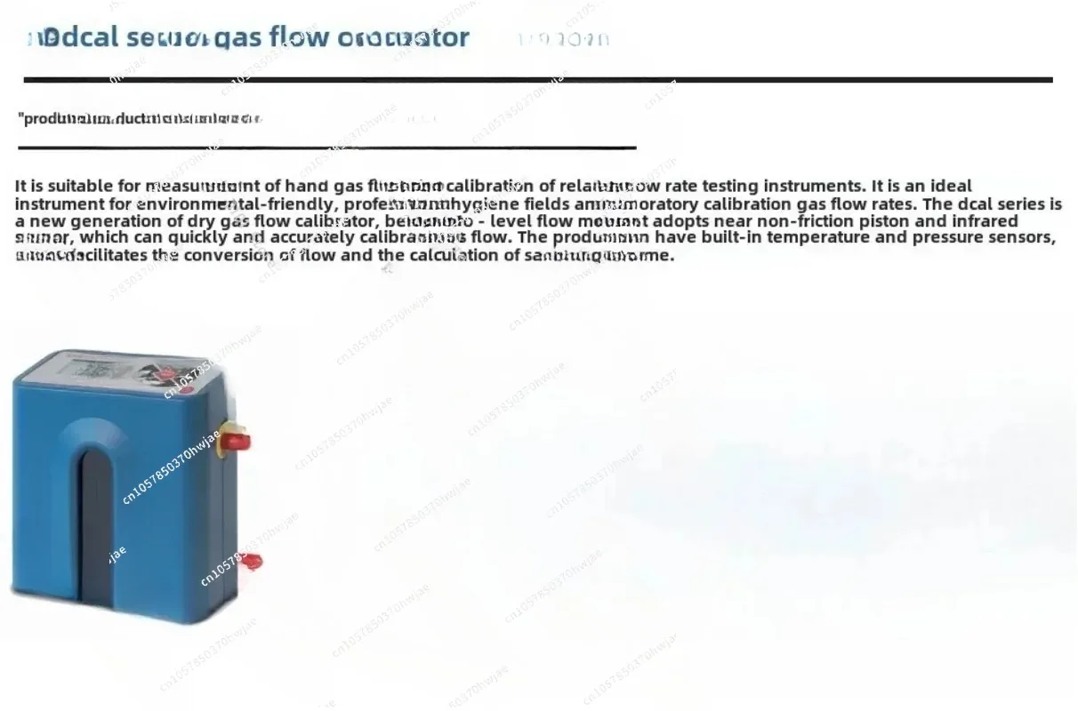DCal 500 Dry Gas Flow Calibrator DCal 5000 High Precision DCal30L
DCal 500 Dry Gas Flow Calibrator DCal 5000 High Precision DCal30L