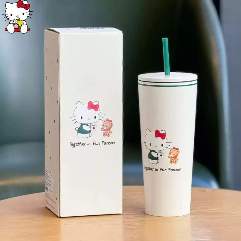 Hot Selling Item Coffee Cup with Straw Vacuum Cup High-Capacity Cute Hello Kittys Simple Good-Looking Office Water Cup Gift
Hot Selling Item Coffee Cup with Straw Vacuum Cup High-Capacity Cute Hello Kittys Simple Good-Looking Office Water Cup Gift