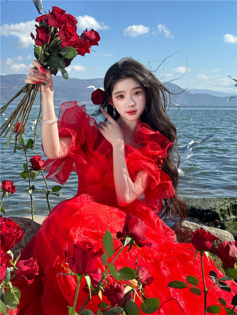 Red Wedding Dr Photoaphy Artistic Portrait Studio Retro Hong Kong Sle 80s Aosphere Feeling Costume Ethnic Stage Costume
Red Wedding Dr Photoaphy Artistic Portrait Studio Retro Hong Kong Sle 80s Aosphere Feeling Costume Ethnic Stage Costume