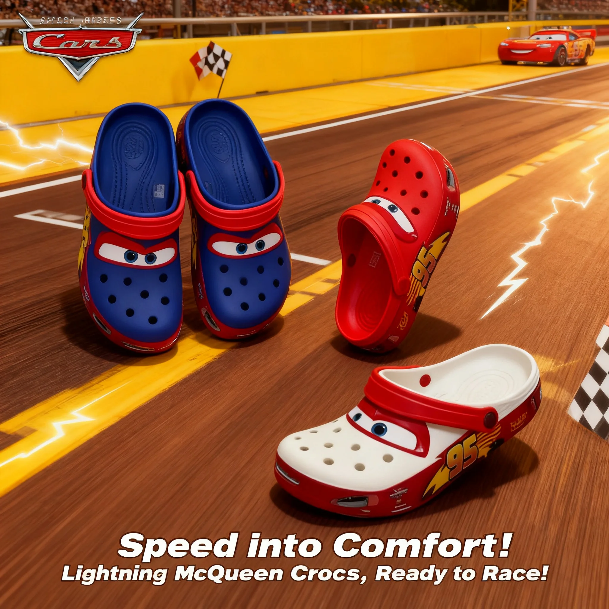 Disney Pixar Lightning McQueen Red Slippers Anti Slip Outdoor Beach Sandals Closed Toe Casual Home Slippers Gift for Kids Boys
Disney Pixar Lightning McQueen Red Slippers Anti Slip Outdoor Beach Sandals Closed Toe Casual Home Slippers Gift for Kids Boys