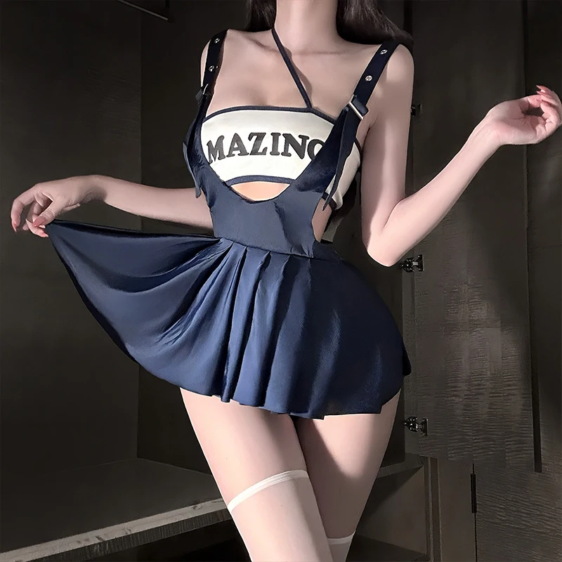 Sexy lingerie pure desire pleated skirt exposed waist student sexy pure desire passionate sleepwear chest wrapped women's suit
Sexy lingerie pure desire pleated skirt exposed waist student sexy pure desire passionate sleepwear chest wrapped women's suit