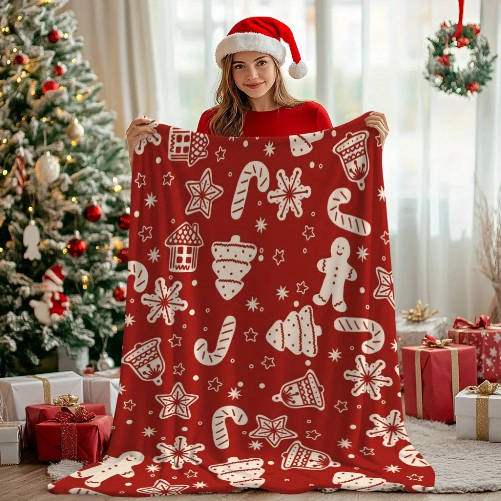1pc Festive Christmas Polyester Throw Blanket - Soft, Warm, and Cozy Holiday Gift for Family, Friends, and Lovers
1pc Festive Christmas Polyester Throw Blanket - Soft, Warm, and Cozy Holiday Gift for Family, Friends, and Lovers