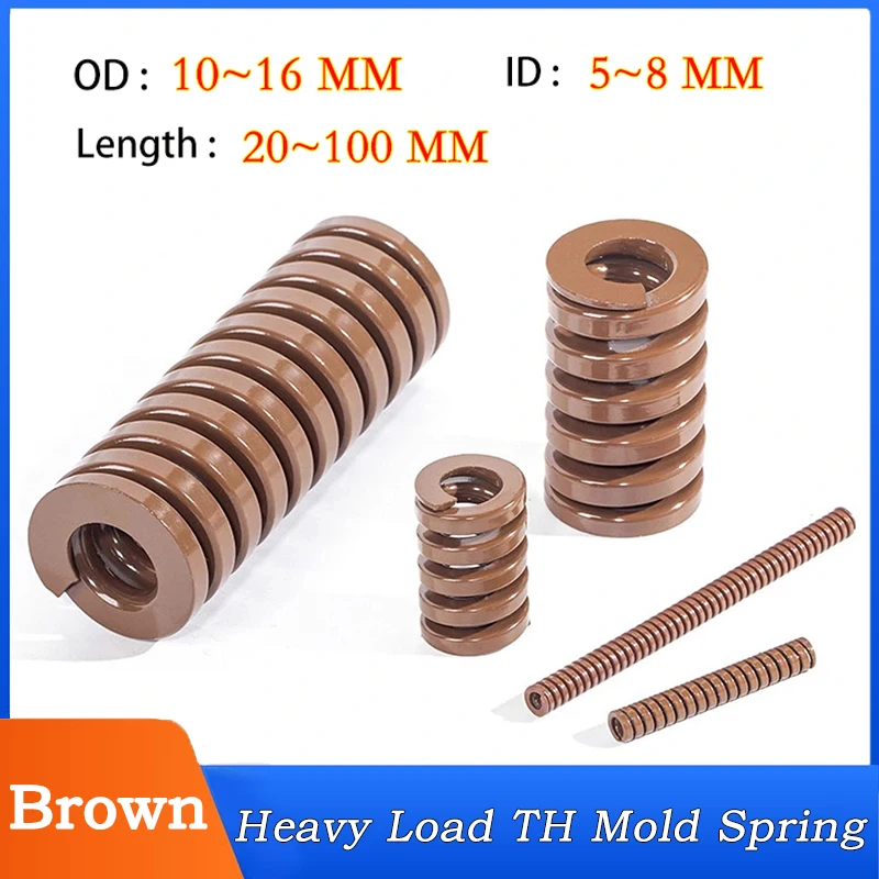Brown OD10~16mm ID5~8mm Length20~100mm Heavy Load TB Die Mold Springs Spiral Stamping Compression Spring Spring Steel Die Spring
Brown OD10~16mm ID5~8mm Length20~100mm Heavy Load TB Die Mold Springs Spiral Stamping Compression Spring Spring Steel Die Spring