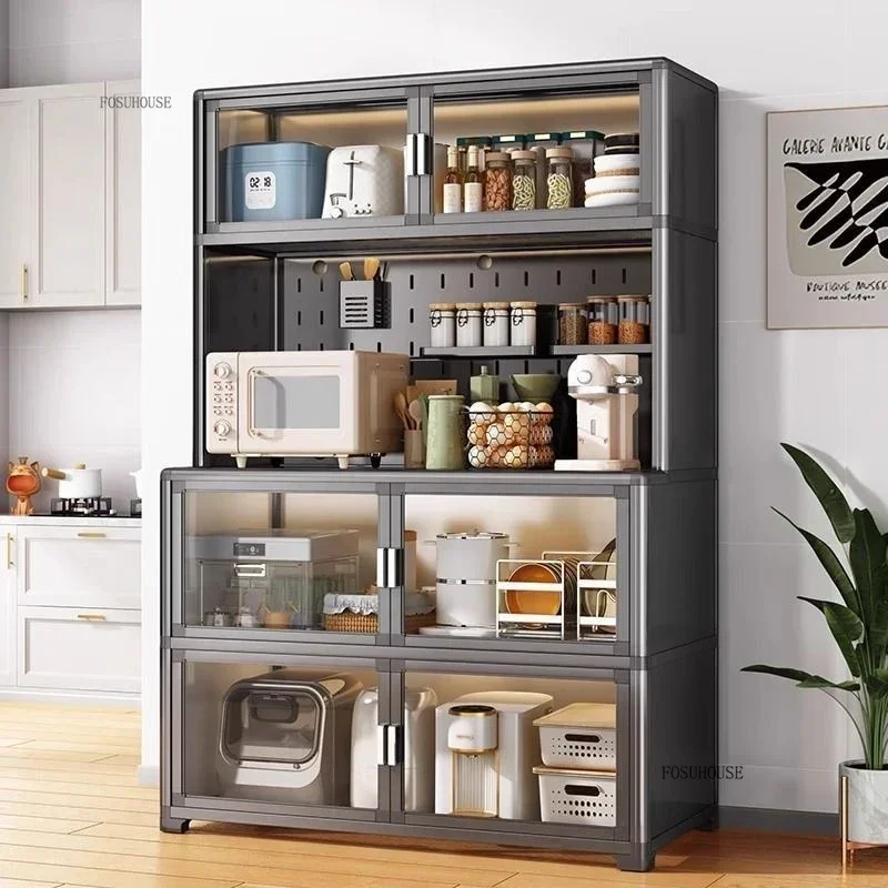 Modern Aluminum Alloy Kitchen Cabinet for Home Floor-standing Storage Cabinet Multi-functional Small Appliance Kitchen Cabinets
Modern Aluminum Alloy Kitchen Cabinet for Home Floor-standing Storage Cabinet Multi-functional Small Appliance Kitchen Cabinets