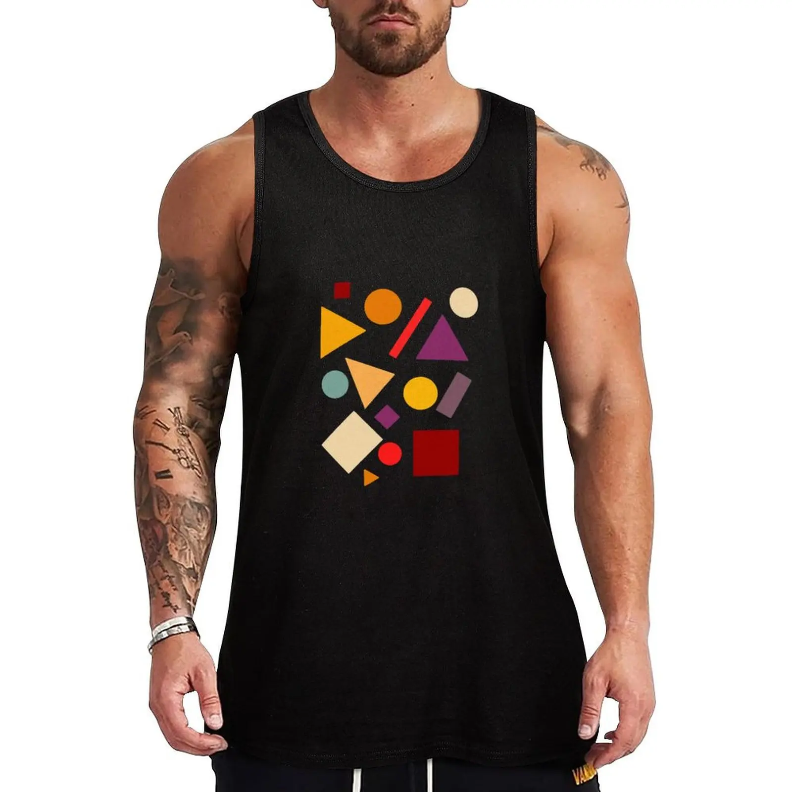 Retro Vintage Inspired - 70s Colors - Geometric Shapes Print - Pattern Tank Top Classic Fit Undershirt Everyday Wear
Retro Vintage Inspired - 70s Colors - Geometric Shapes Print - Pattern Tank Top Classic Fit Undershirt Everyday Wear