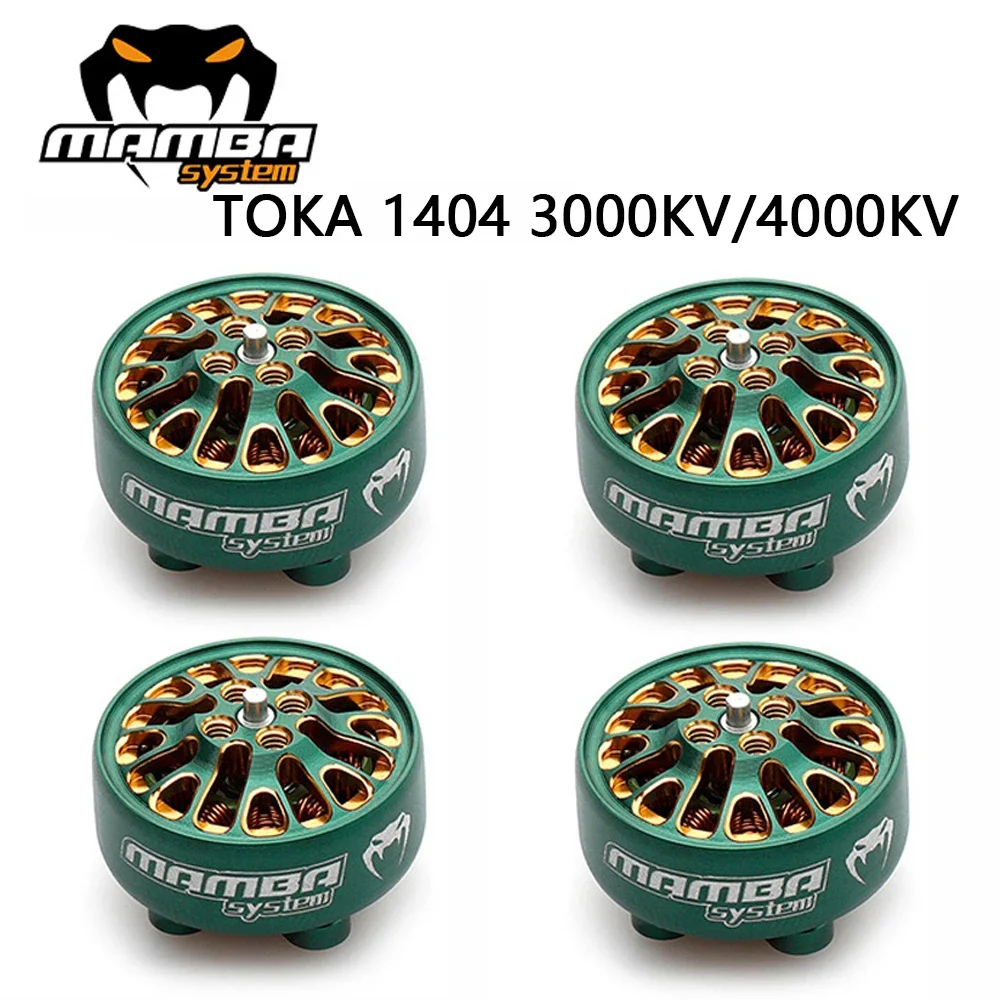DIATONE MAMBA TOKA 1404 3000KV/4000KV 3-6S Brushless Motor W/1.5mm titanium alloy shaft 2.5-4inch propeller for RC FPV Drone
DIATONE MAMBA TOKA 1404 3000KV/4000KV 3-6S Brushless Motor W/1.5mm titanium alloy shaft 2.5-4inch propeller for RC FPV Drone