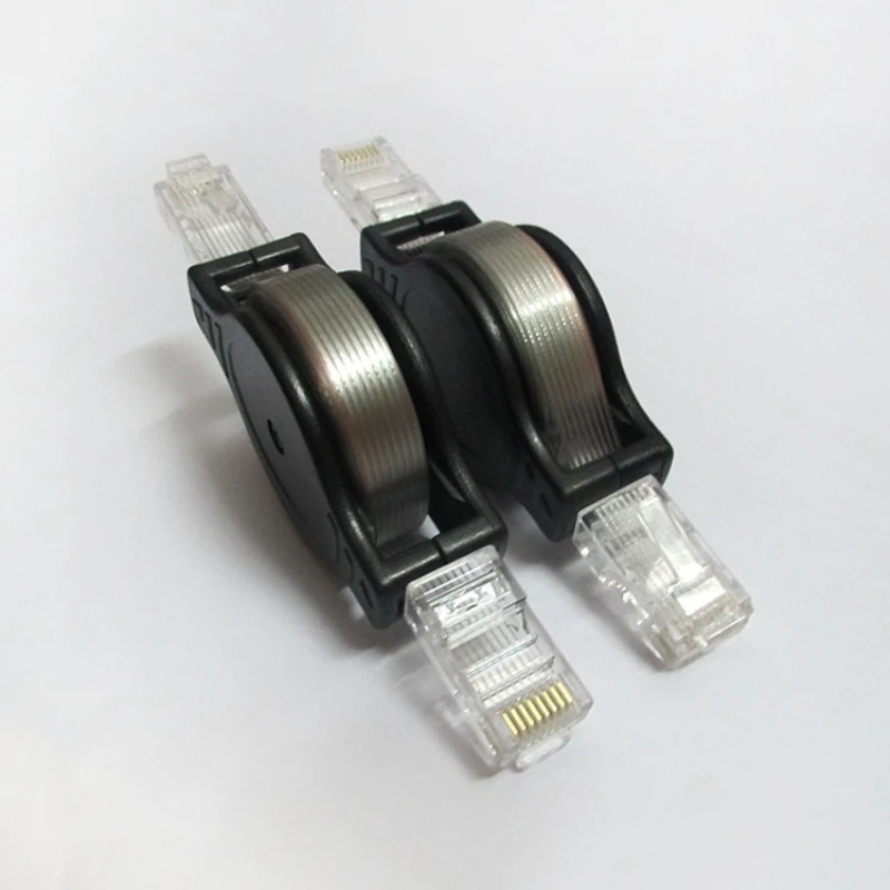 2PCS Retractable RJ45 Cat5e Cable 1.5M 5FT 10/100Mbps Portable LAN Patch Cord Laptop Router PC Modem Home Office Daily Use
2PCS Retractable RJ45 Cat5e Cable 1.5M 5FT 10/100Mbps Portable LAN Patch Cord Laptop Router PC Modem Home Office Daily Use