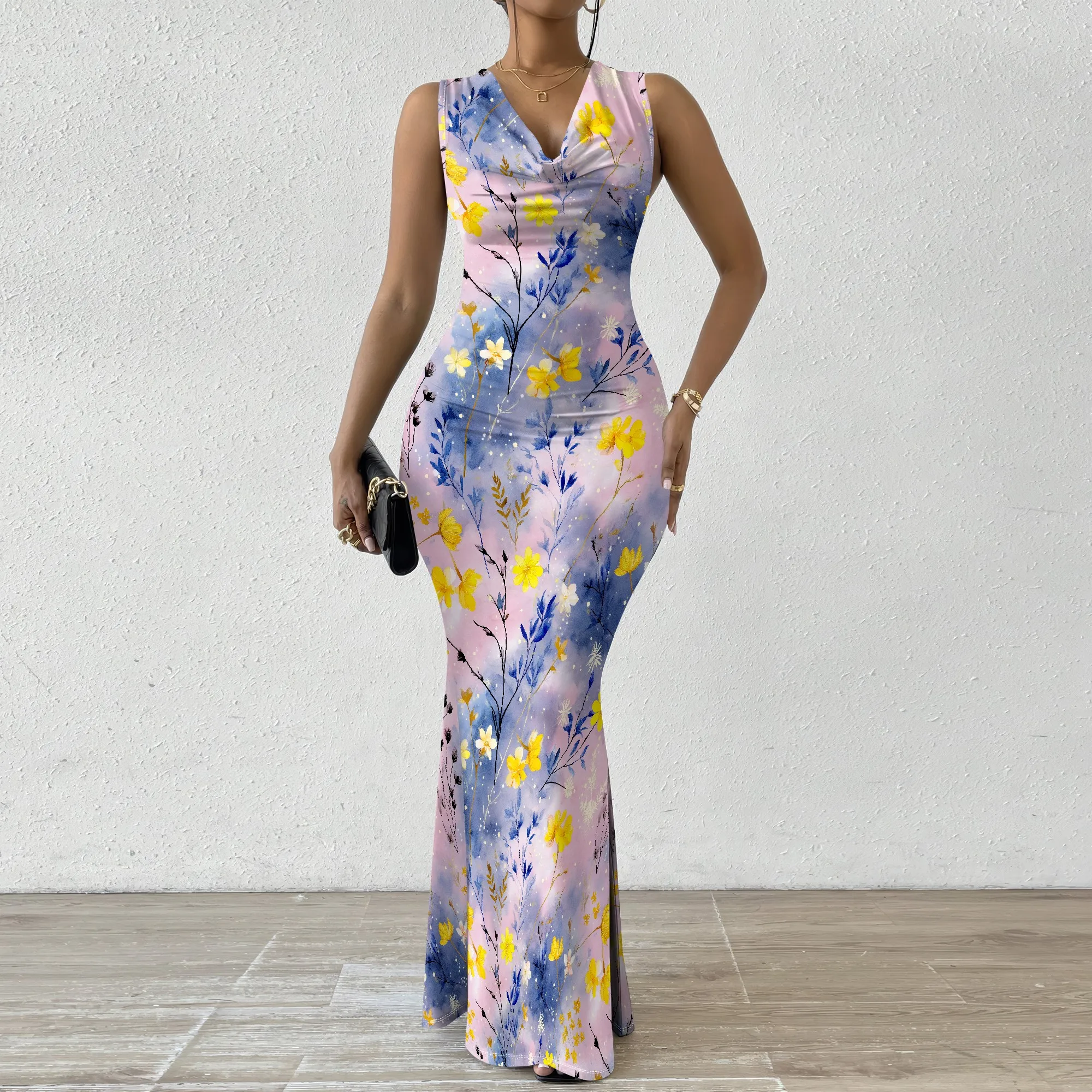 Women's Floral Maxi Dress 2025 New Arrival V-Neck Spring Summer Vacation Dress XS-2XL
Women's Floral Maxi Dress 2025 New Arrival V-Neck Spring Summer Vacation Dress XS-2XL