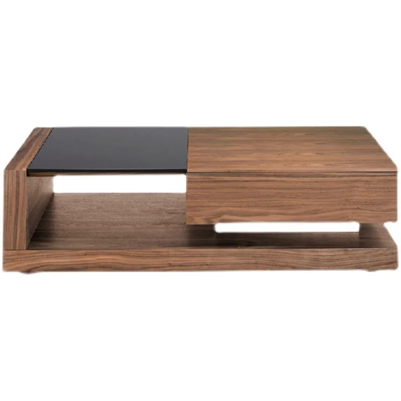 North American black walnut all-solid coffee table modern simple living room storage Nordic style minimalist square tea table
North American black walnut all-solid coffee table modern simple living room storage Nordic style minimalist square tea table