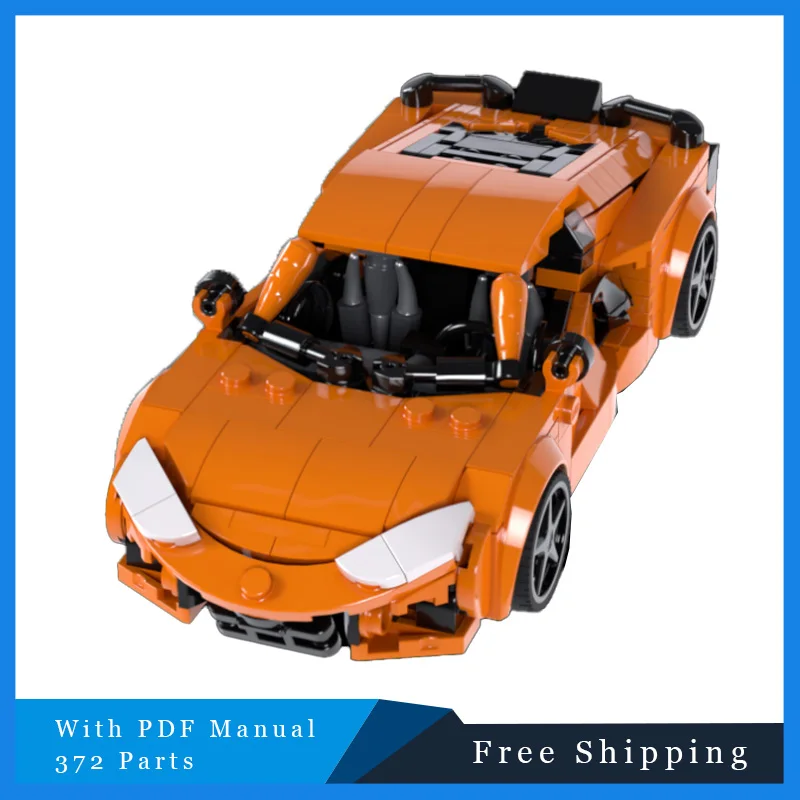 372 PTS Orange Cool Luxury Supercar Modular MOC Building Block Model Children's Diy Puzzle Assembly Toy Christmas Surprise Gift
372 PTS Orange Cool Luxury Supercar Modular MOC Building Block Model Children's Diy Puzzle Assembly Toy Christmas Surprise Gift