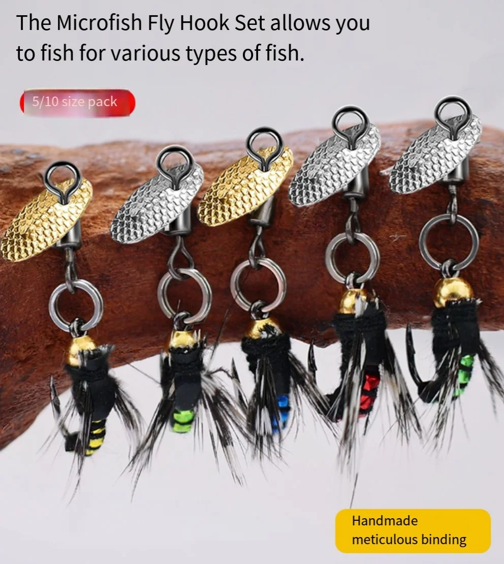 Five shark hunters, each containing tiny nano flies, fly hooks, rubber-coated poisonous mosquito hooks, hand-bound lure
Five shark hunters, each containing tiny nano flies, fly hooks, rubber-coated poisonous mosquito hooks, hand-bound lure