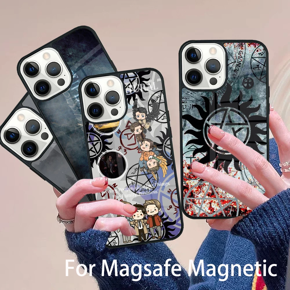 Supernatural Symbol Phone Case Magesafe Magnetic Wireless Charge Cover For IPhone 16 11 12 13 14 15 Pro Max Plus Mini
Supernatural Symbol Phone Case Magesafe Magnetic Wireless Charge Cover For IPhone 16 11 12 13 14 15 Pro Max Plus Mini