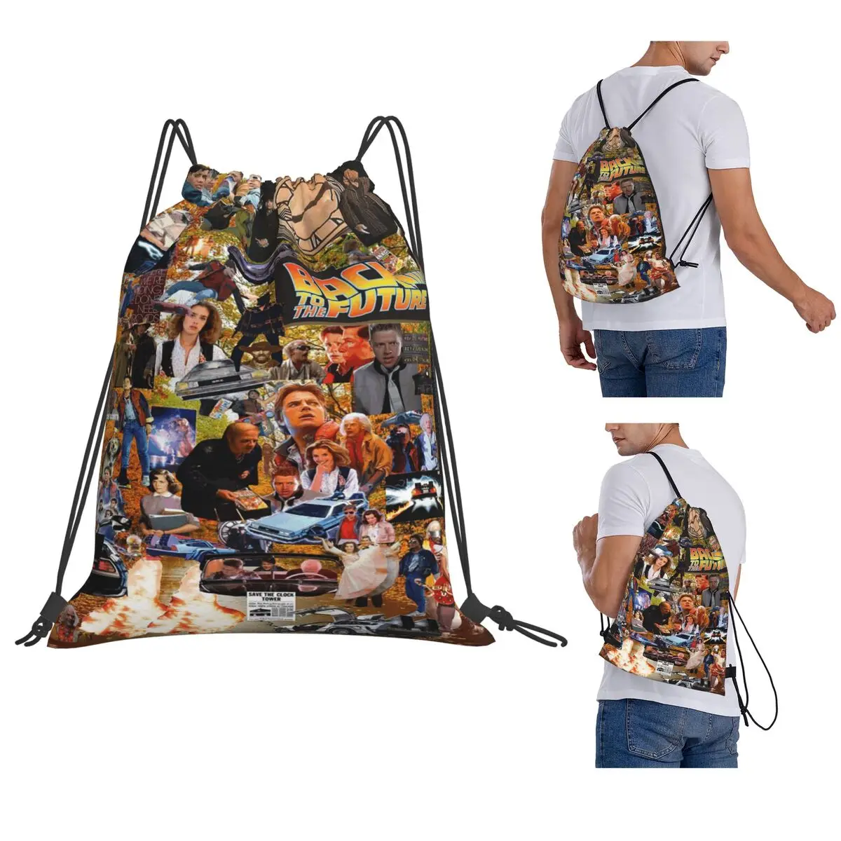 Back To The Future Backpacks Multi-function Drawstring Bags Sports Bag Book Bags for Travel School
Back To The Future Backpacks Multi-function Drawstring Bags Sports Bag Book Bags for Travel School