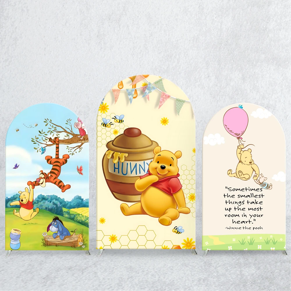 TB Winnie the Pooh Arch Backdrop colorful Elastic Fabric honey for Kids Birthday Party swing Photo Baby Shower Background Decora
TB Winnie the Pooh Arch Backdrop colorful Elastic Fabric honey for Kids Birthday Party swing Photo Baby Shower Background Decora
