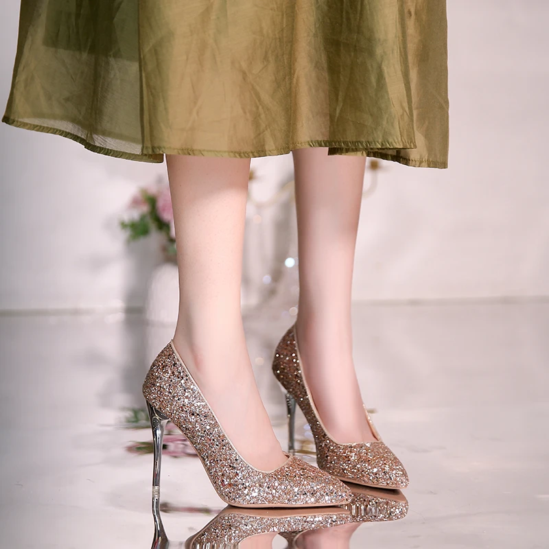 Ladies Extra Thin High Heels Autumn Women's Pumps Sexy Pointed Single Shoes Luxury Crystal Bling Pump Female Shallow Dress Shoes
Ladies Extra Thin High Heels Autumn Women's Pumps Sexy Pointed Single Shoes Luxury Crystal Bling Pump Female Shallow Dress Shoes