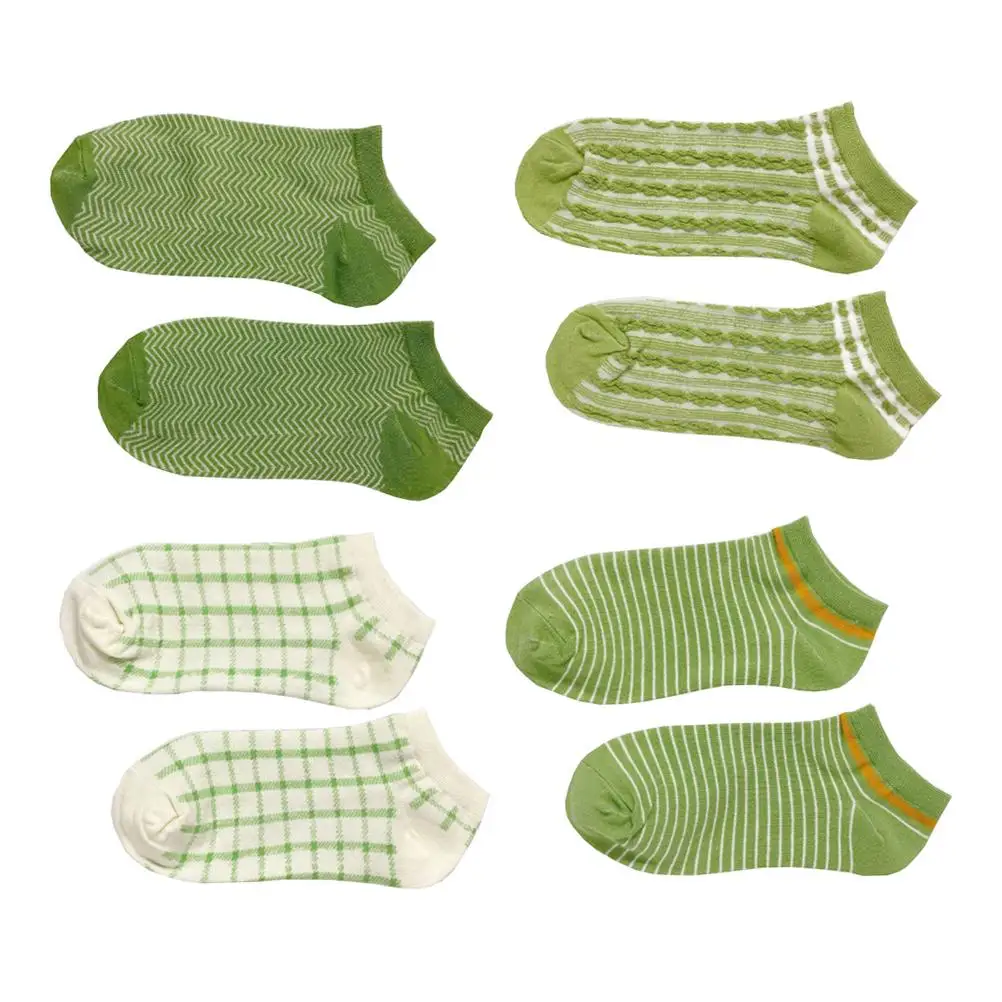 4 Pairs Ladies Casual Short Low Cut Liners Summer Short Calf Low Cut Liners Socks Socks Wear Green Pattern
4 Pairs Ladies Casual Short Low Cut Liners Summer Short Calf Low Cut Liners Socks Socks Wear Green Pattern