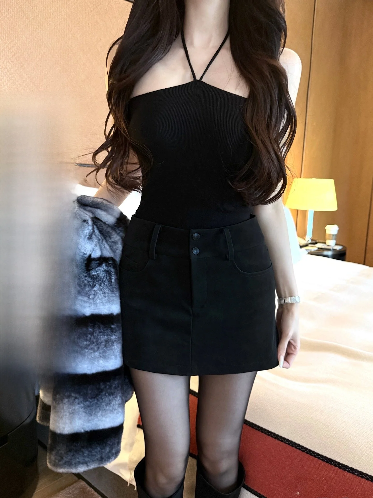 Classic Sli High Waist PU Leather Skirt Versatile Ele Straight Leg Pants for Women Daily Wear Bla Dr
Classic Sli High Waist PU Leather Skirt Versatile Ele Straight Leg Pants for Women Daily Wear Bla Dr