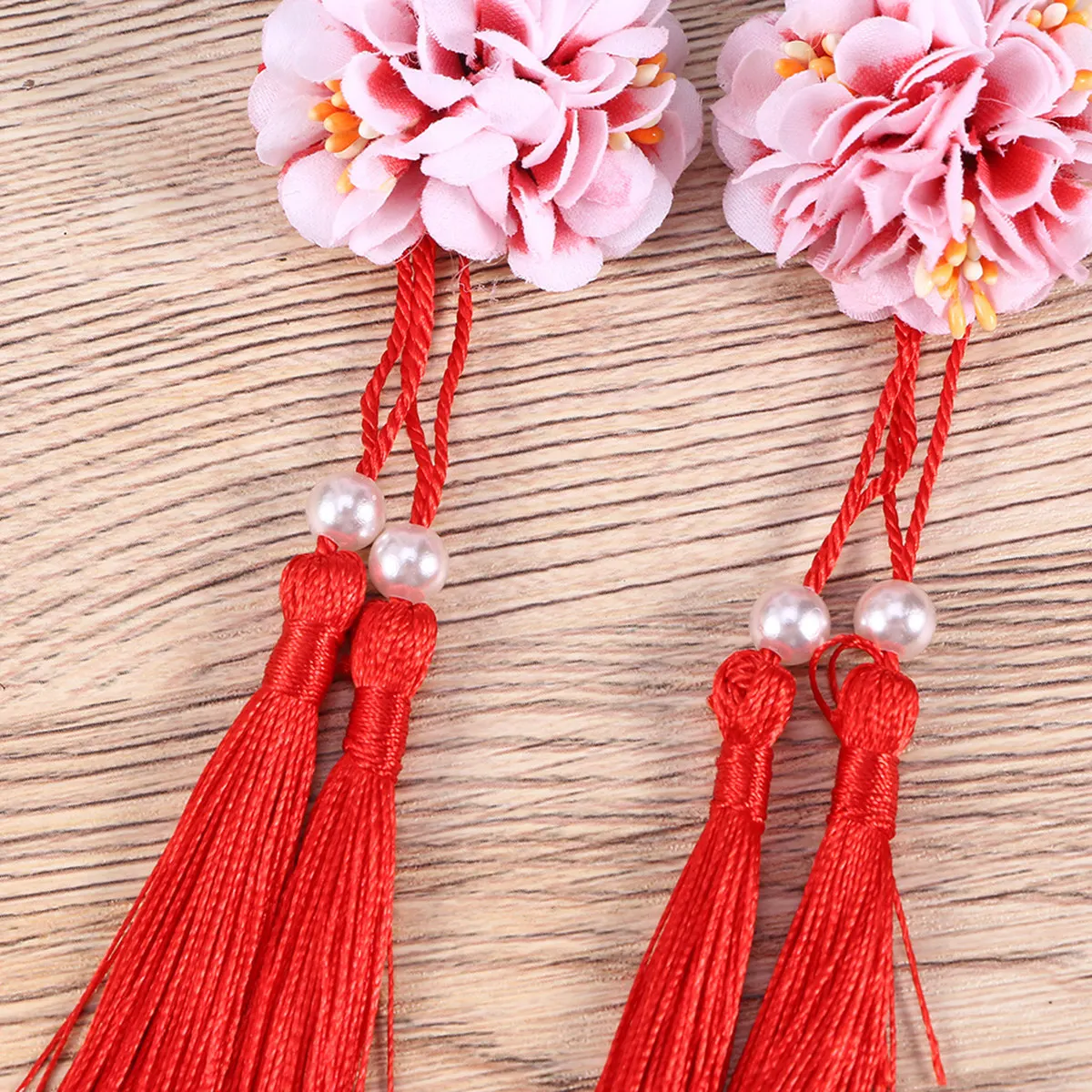 2Pcs Long Tassel Flower Hair Clips Cloth Material Non-Slip Grip for Thin Thick Curly Straight Hair Cute Gift for Girls Flower
2Pcs Long Tassel Flower Hair Clips Cloth Material Non-Slip Grip for Thin Thick Curly Straight Hair Cute Gift for Girls Flower