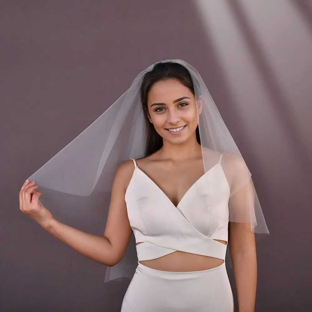 Pc Simple DoubleLayer Short Plain Veil, Bridal Wedding Headdress Us Stock Fast Delivery BV28
Pc Simple DoubleLayer Short Plain Veil, Bridal Wedding Headdress Us Stock Fast Delivery BV28