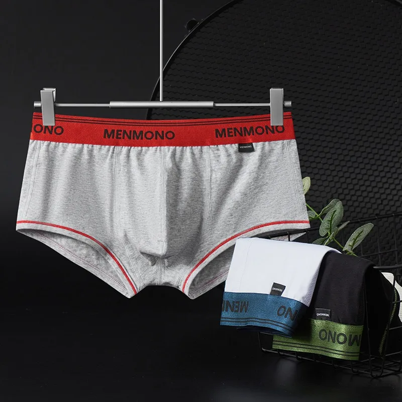 Men's sexy underwear pure cotton low-waist slim boxer shorts youth sports breathable boxer pants
Men's sexy underwear pure cotton low-waist slim boxer shorts youth sports breathable boxer pants