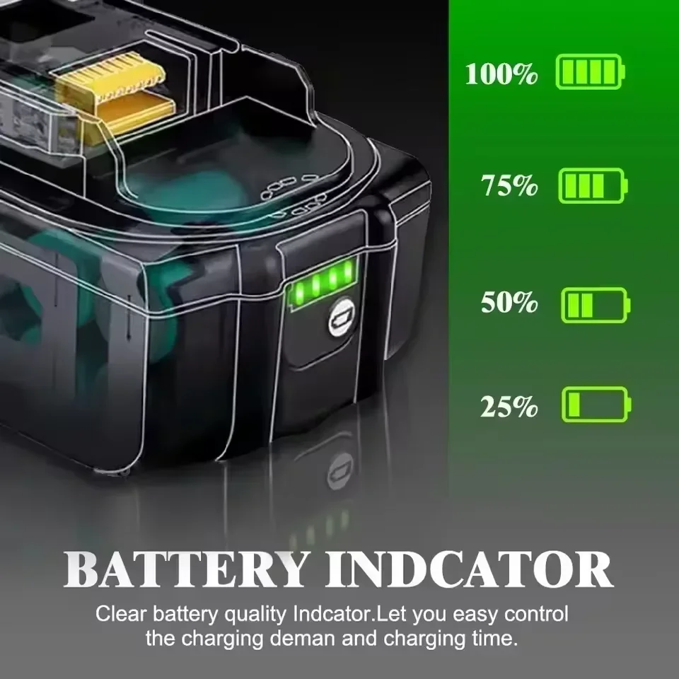 Original 18V 9.0Ah Makita large-capacity tool battery,and the lithium battery replaces LXT BL1860B BL1860 BL1850Equal model.
Original 18V 9.0Ah Makita large-capacity tool battery,and the lithium battery replaces LXT BL1860B BL1860 BL1850Equal model.