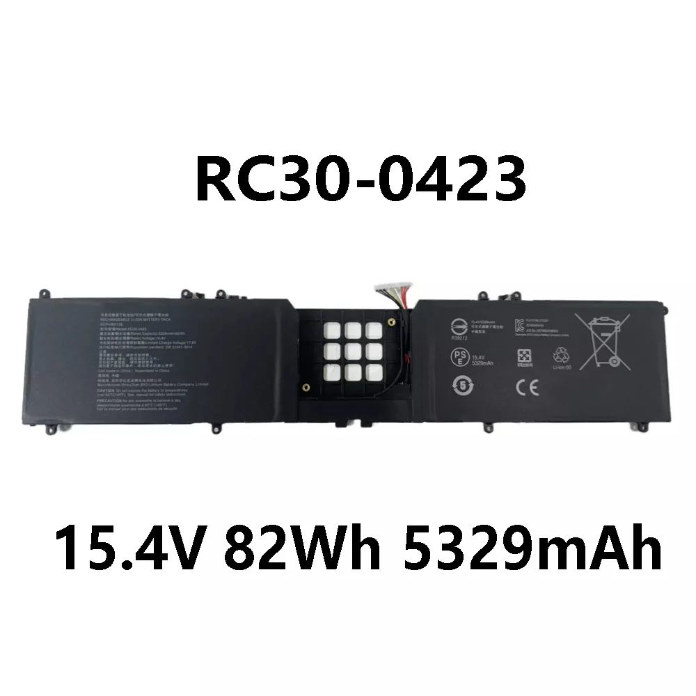 RC30-0423 15,4 В, 82 Втч, 5329 мАч, аккумулятор для ноутбука Razer Blade Blade 17 2022 RZ09-0423
RC30-0423 15,4 В, 82 Втч, 5329 мАч, аккумулятор для ноутбука Razer Blade Blade 17 2022 RZ09-0423