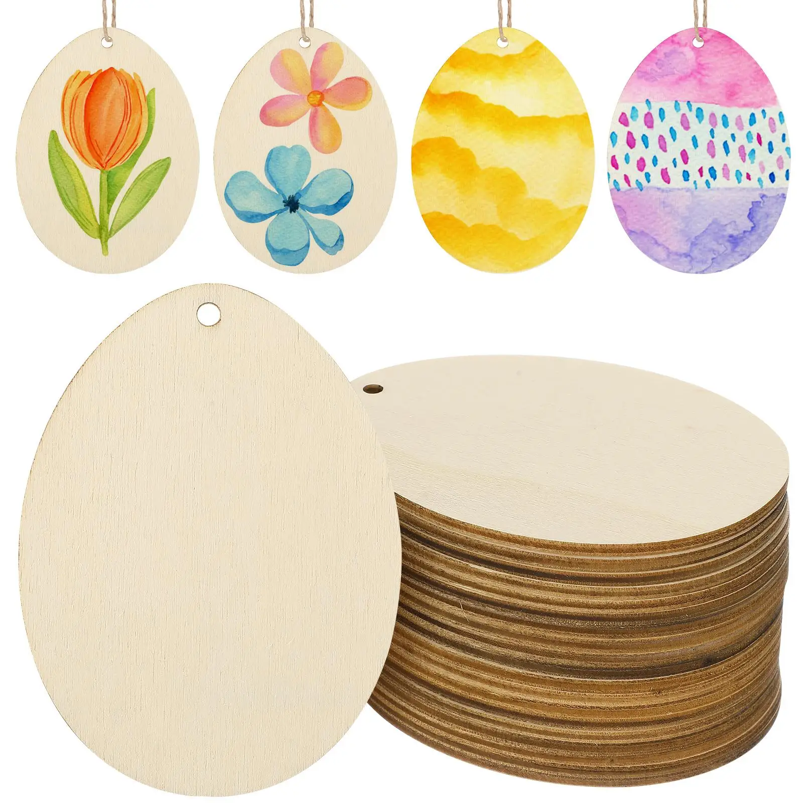 20 Pcs Wooden Easter Egg Pendant Decoration for Hanging Tabletop Ornament Decorations Craft Ornaments Label
20 Pcs Wooden Easter Egg Pendant Decoration for Hanging Tabletop Ornament Decorations Craft Ornaments Label