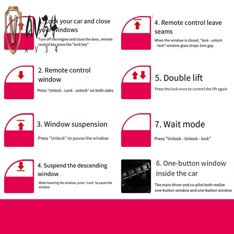 AV34-Car Automatic Window Closer Closing & Open Control By Remote Smart Lifter For Suzuki Jimny JB64 JB74W 2019-2020
AV34-Car Automatic Window Closer Closing & Open Control By Remote Smart Lifter For Suzuki Jimny JB64 JB74W 2019-2020