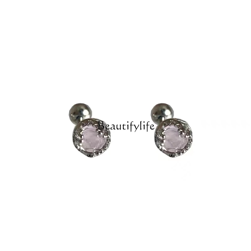 Color moonstone high-grade light luxury temperament fashion screw buckle earrings
Color moonstone high-grade light luxury temperament fashion screw buckle earrings