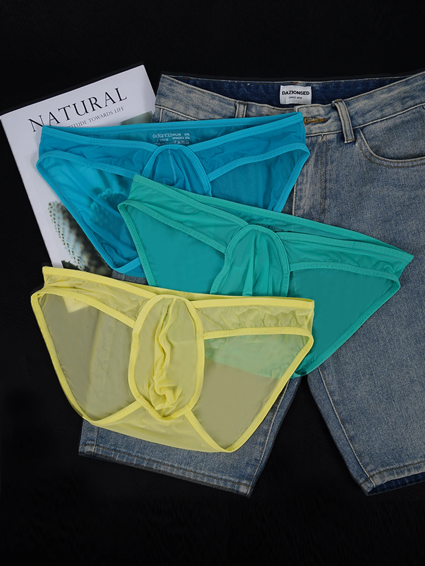 Мужские сексуальные трусы-брифы из прозрачной сетки с низкой посадкой, дышащие, с анатомическим мешочком, 3 шт.
Мужские сексуальные трусы-брифы из прозрачной сетки с низкой посадкой, дышащие, с анатомическим мешочком, 3 шт.