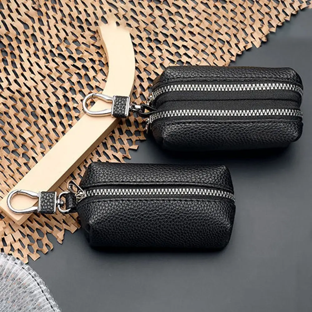 Fashion Single/Double Zipper Key Storage Bag Simple Classic PU Leather Wallet Elegant Car Key Ring Coin Purse Keychain Car
Fashion Single/Double Zipper Key Storage Bag Simple Classic PU Leather Wallet Elegant Car Key Ring Coin Purse Keychain Car