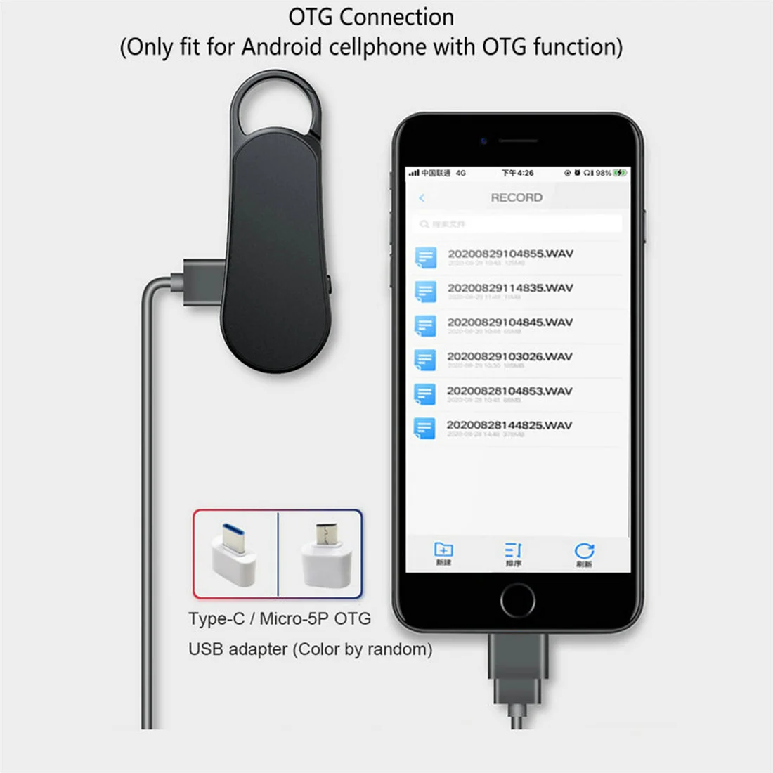Vandlion V56 Digital Voice Recorder 700Hour Long Time Recording 64GB Activated Dictaphone with Magnet Noise Reduce Recorder
Vandlion V56 Digital Voice Recorder 700Hour Long Time Recording 64GB Activated Dictaphone with Magnet Noise Reduce Recorder