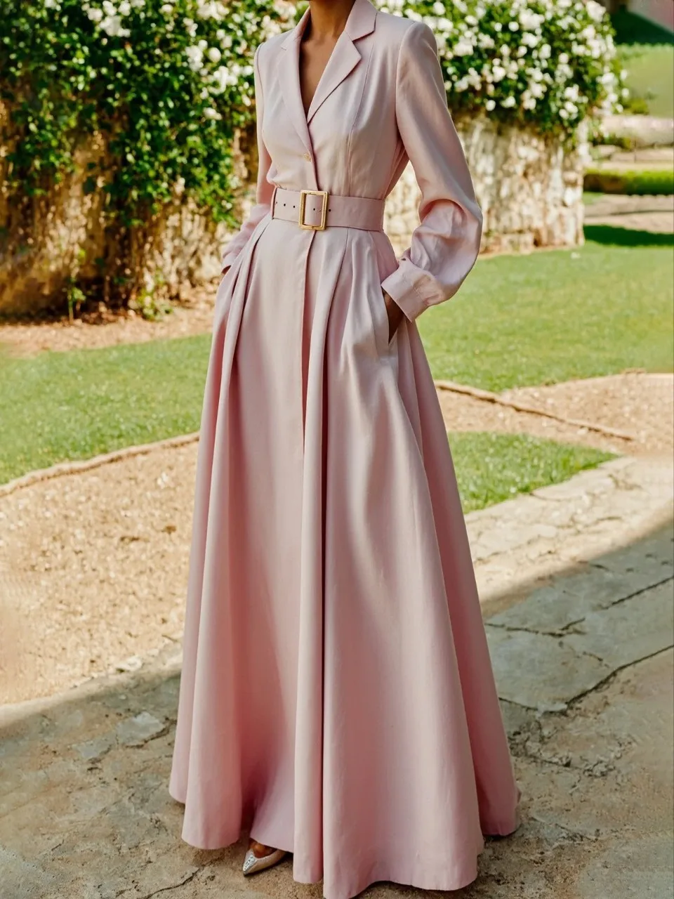 Spring Women's Clothing Solid Color Elegant Party Dress For Woman Polyester Long Sleeve Midi A Line Flared Casual Wear Dress
Spring Women's Clothing Solid Color Elegant Party Dress For Woman Polyester Long Sleeve Midi A Line Flared Casual Wear Dress