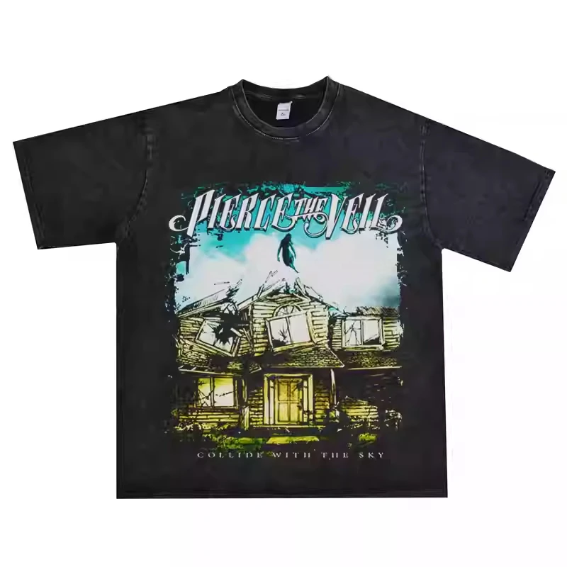 2025 European and American Rock Pierce The Veil Band Printed T-shirt Vintage Wash Old High-quality Luxury Brand Hot Fashion Ins
2025 European and American Rock Pierce The Veil Band Printed T-shirt Vintage Wash Old High-quality Luxury Brand Hot Fashion Ins