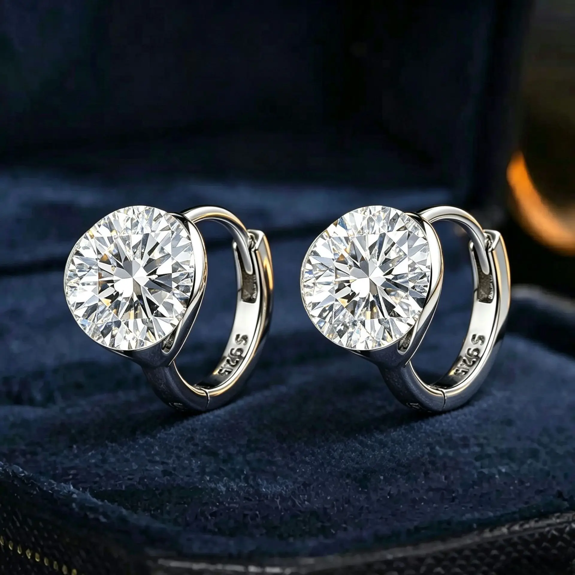 CEICI 4cttw 6cttw Round Moissanite Hoop Earrings S925 Silver Plated 18K Gold Women's Wedding Fine Jewelry with GRA
CEICI 4cttw 6cttw Round Moissanite Hoop Earrings S925 Silver Plated 18K Gold Women's Wedding Fine Jewelry with GRA