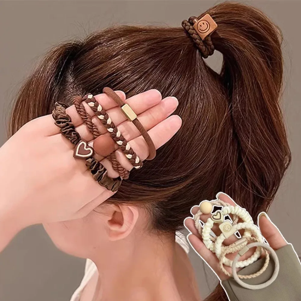 5PCS Women's Hair Ring Girls Hair Accessories High Elasticity Leather Band Simple Temperament High Ponytail Durability New Style
5PCS Women's Hair Ring Girls Hair Accessories High Elasticity Leather Band Simple Temperament High Ponytail Durability New Style
