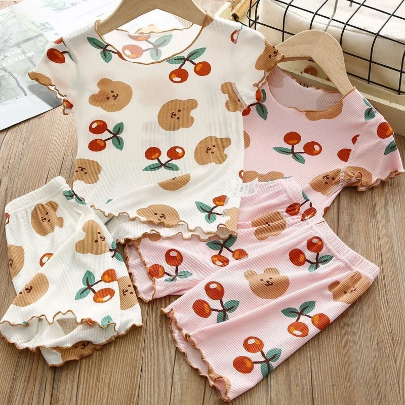 OKH-Children's Pajamas Girls' Short Sleeve Shorts Summer Ice Silk Thin Style Girls' Toddler Baby Casual Homewear Set
OKH-Children's Pajamas Girls' Short Sleeve Shorts Summer Ice Silk Thin Style Girls' Toddler Baby Casual Homewear Set