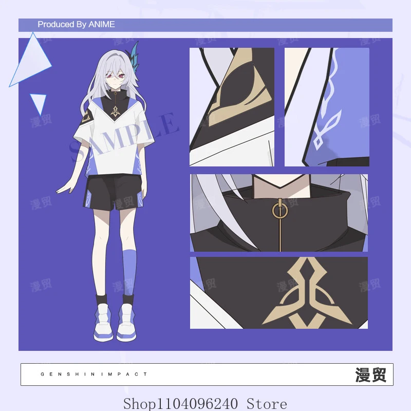 Genshin Impact Skirk Game Student Anime Cosplay Summer Short Sleeved Pajamas Shorts Home Suit Set Household Clothes
Genshin Impact Skirk Game Student Anime Cosplay Summer Short Sleeved Pajamas Shorts Home Suit Set Household Clothes