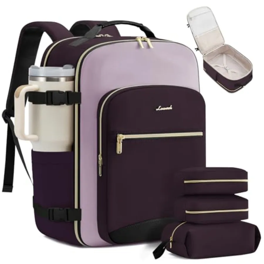 40L Large Travel Backpack for Women Carry on Backpack Airline Approved Waterproof Travel Essentials fits 18" Laptop TSA Persona
40L Large Travel Backpack for Women Carry on Backpack Airline Approved Waterproof Travel Essentials fits 18" Laptop TSA Persona