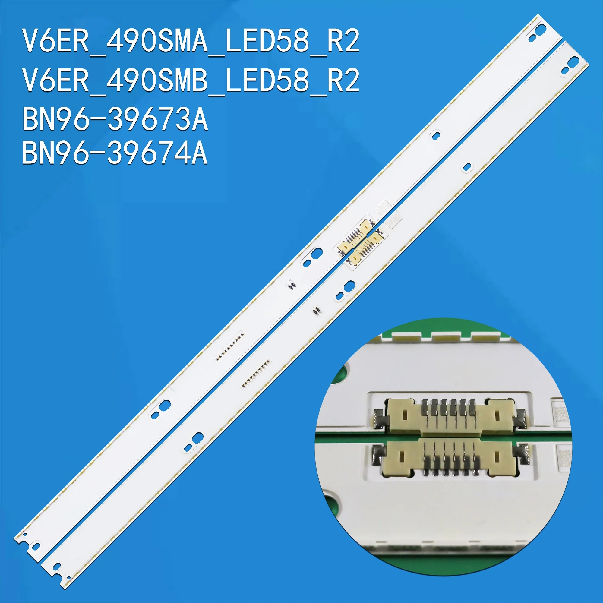Светодиодная лента подсветки для Samsung UN49KU6400G UN49KU6450G UN49KU6500G UE49MU6675 BN96-39671A BN96-39672A BN96-39880A BN96-39882A
Светодиодная лента подсветки для Samsung UN49KU6400G UN49KU6450G UN49KU6500G UE49MU6675 BN96-39671A BN96-39672A BN96-39880A BN96-39882A