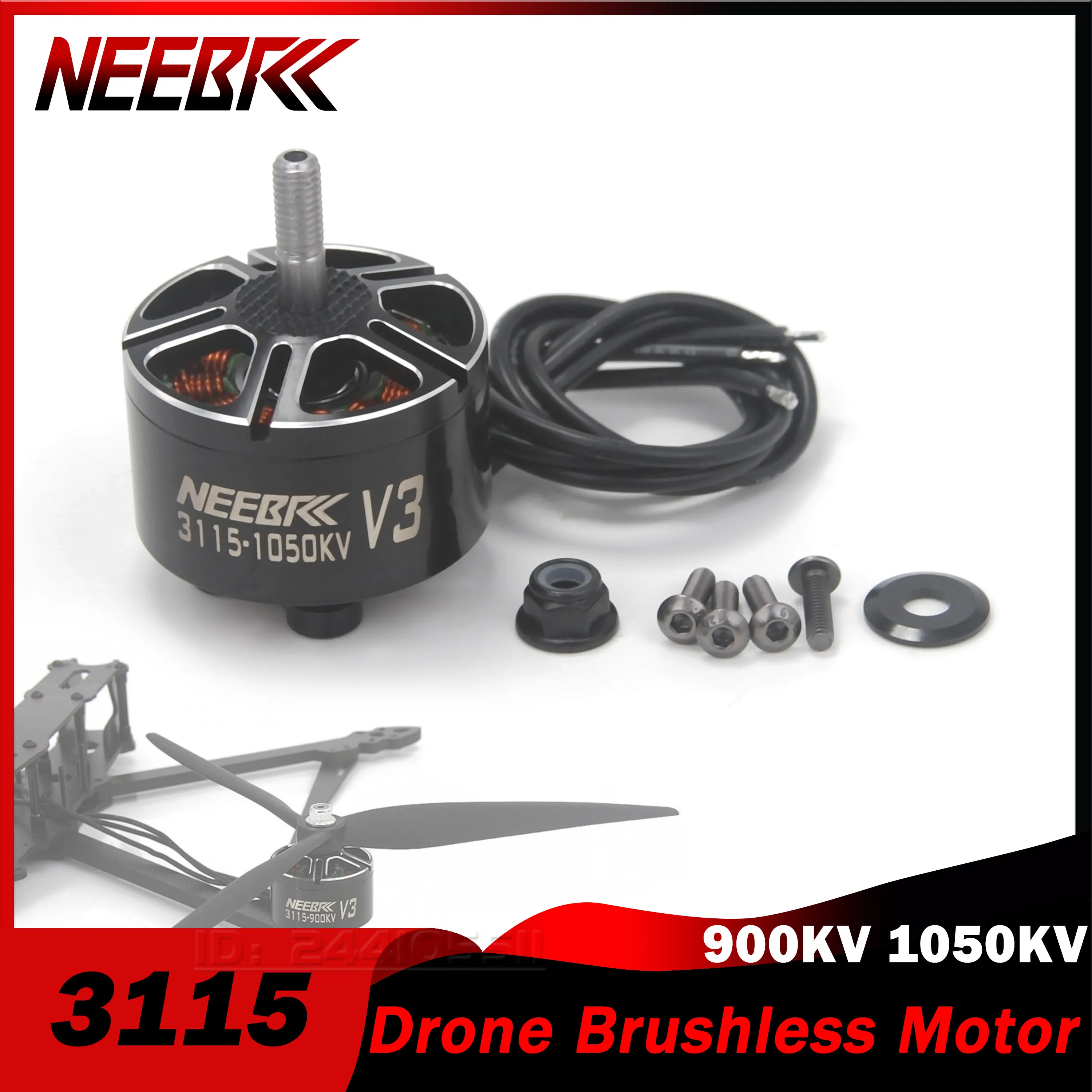 NEEBRC 3115 Drone Brushless Motor 900KV 1050KV for RC FPV Racing Quadcopter Airplane Mark4 10inch Frame 1050 Propeller ESC Part
NEEBRC 3115 Drone Brushless Motor 900KV 1050KV for RC FPV Racing Quadcopter Airplane Mark4 10inch Frame 1050 Propeller ESC Part