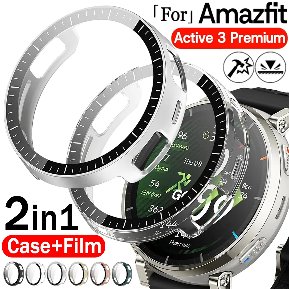 2IN1 Case+Glass Watch Case for Amazfit Active 3 Premium Tempered Glass Screen Protection Hard PC Bumper Shell Anti-Scratch Cover
2IN1 Case+Glass Watch Case for Amazfit Active 3 Premium Tempered Glass Screen Protection Hard PC Bumper Shell Anti-Scratch Cover