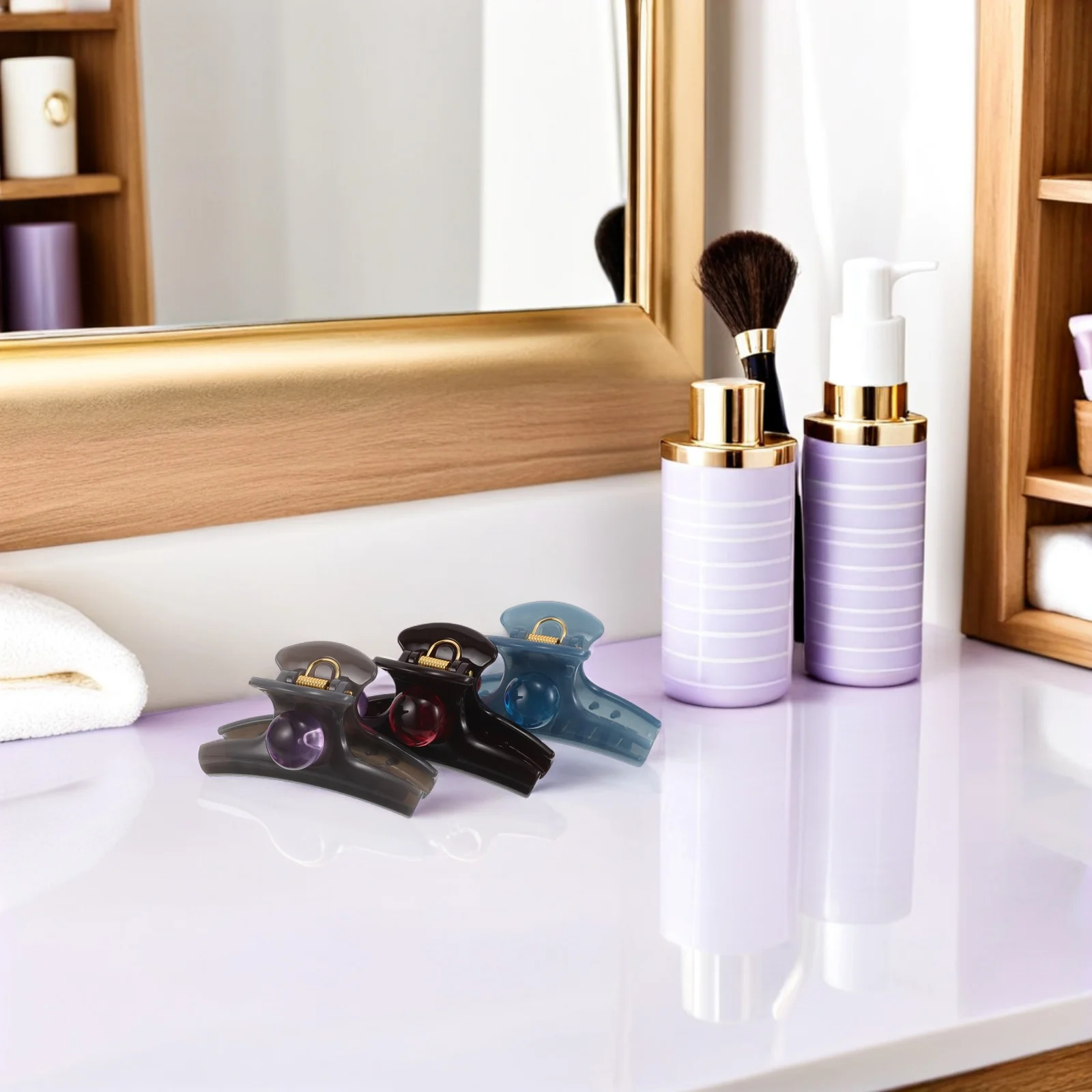 3pcs Colorful Transparent Hair Claw Clips Plastic Jaw Clips For Women Thick Hair Bun Holder Non-Slip Updo Accessories Party
3pcs Colorful Transparent Hair Claw Clips Plastic Jaw Clips For Women Thick Hair Bun Holder Non-Slip Updo Accessories Party