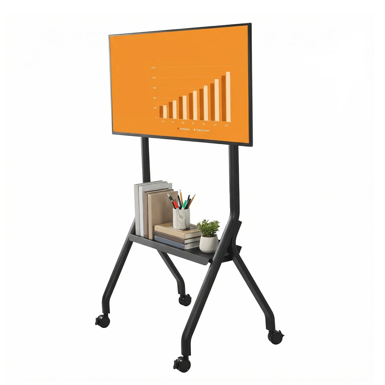 Interactive Whiteboard Stand for 42-75 Inch Screen Max Load Up To 210-Pound with Wheels & Laptop Shelf for Office/Classroom/Home
Interactive Whiteboard Stand for 42-75 Inch Screen Max Load Up To 210-Pound with Wheels & Laptop Shelf for Office/Classroom/Home