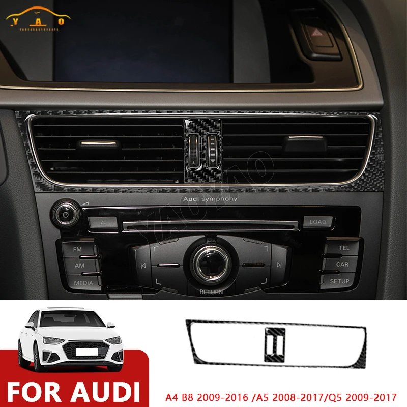 Carbon Fiber For Audi A4L A4 B8 2009-2016 Q5 A5 Modified Interior Car Central Air Outlet Set Trim Sticker Frame
Carbon Fiber For Audi A4L A4 B8 2009-2016 Q5 A5 Modified Interior Car Central Air Outlet Set Trim Sticker Frame