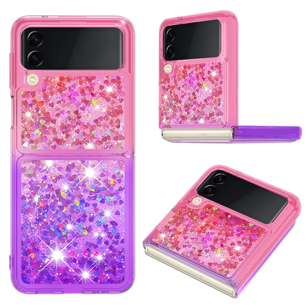 Luxury Gradient Quicksand Glitter Case for Galaxy Z Flip 5/Z Flip 4/Z Flip 3 Shockproof Bling Sparkle Folding Protective Cover
Luxury Gradient Quicksand Glitter Case for Galaxy Z Flip 5/Z Flip 4/Z Flip 3 Shockproof Bling Sparkle Folding Protective Cover