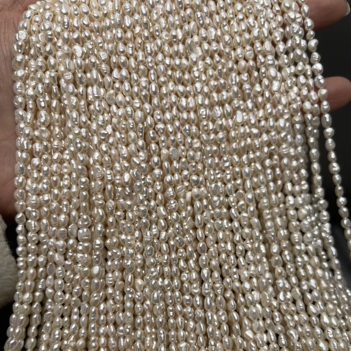3-4mm Natural Freshwater Pearl White Rice Loose Bead for Jewelry Make DIY Necklace Earring Bracelet Accessory Women Wholesale
3-4mm Natural Freshwater Pearl White Rice Loose Bead for Jewelry Make DIY Necklace Earring Bracelet Accessory Women Wholesale