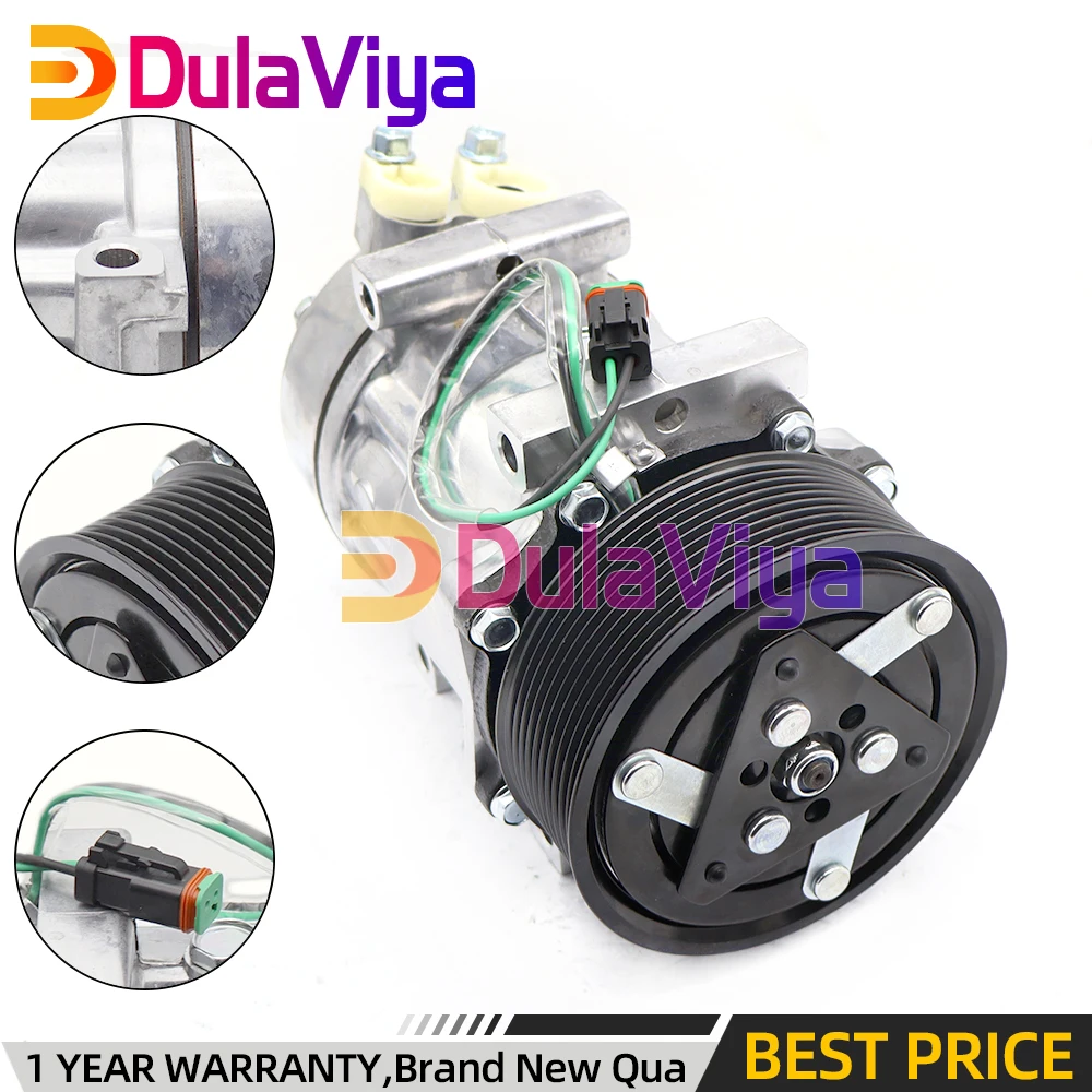 24V AC Compressor And Clutch For SCANIA P G R T Series R380 R340 G420 R500 R580 R620 8295 SD7H15 1531196 1888032
